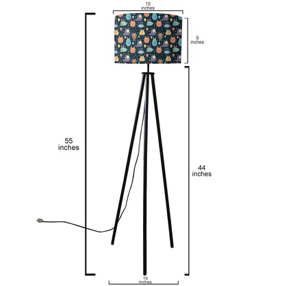 Standing Floor Lamp Tripod Lamps - Cute Monsters Nutcase