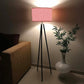 Tripod Floor Lamp Standing Light for Living Rooms - Sweet Pink Nutcase