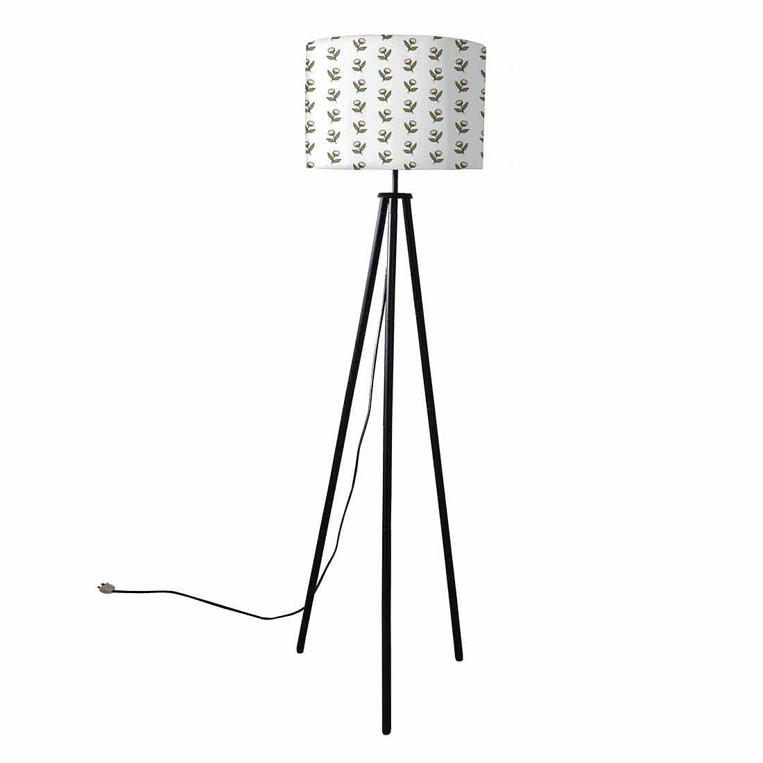 Tripod Floor Lamp Standing Light for Living Rooms -Flower Buds Nutcase