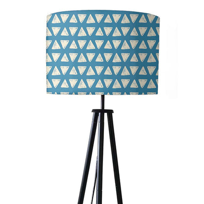 Tripod Floor Lamp Standing Light for Living Rooms - Blue Pattern Nutcase