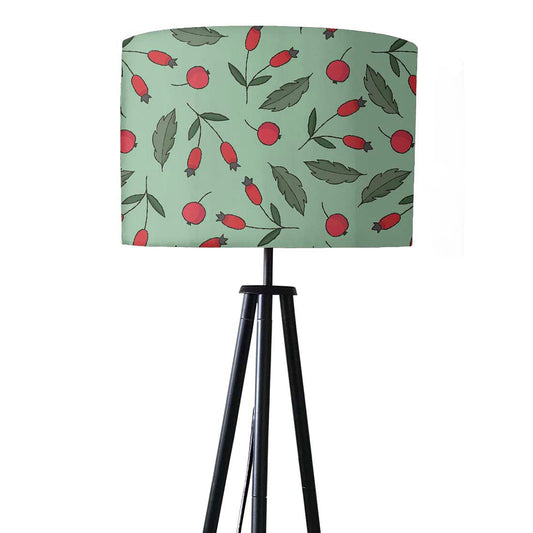 Tripod Floor Lamp Standing Light for Living Rooms -Berries and Leaves Nutcase