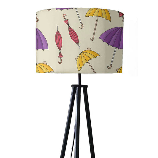 Tripod Standing Floor Lamp -Vintage Umbrellas Nutcase