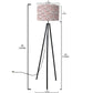 Tripod Standing Floor Lamp -Red And Pink Nutcase