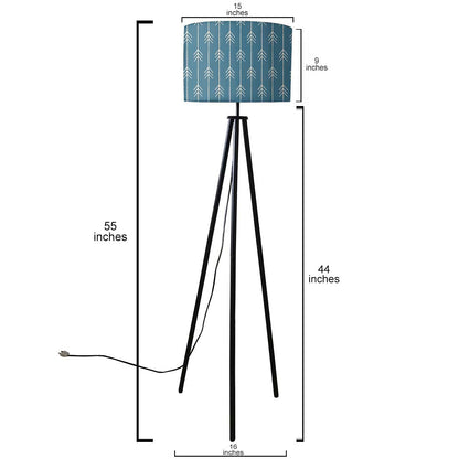 Tripod Floor Lamp with Shelf for Bedside Light Nutcase