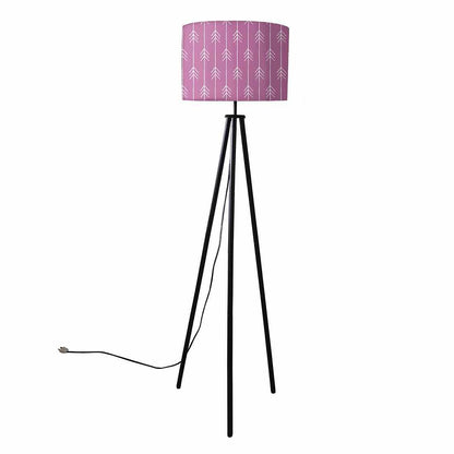 Tripod Standing Floor Lamp -Purple Pink Arrows Nutcase