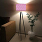 Tripod Standing Floor Lamp -Purple Pink Arrows Nutcase