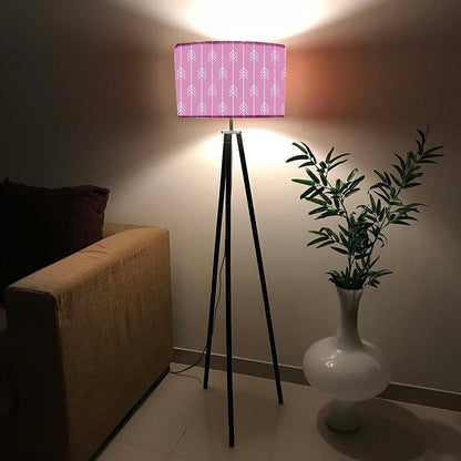 Tripod Standing Floor Lamp -Purple Pink Arrows Nutcase