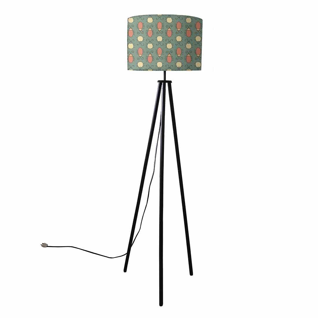 Tripod Floor Lamp Standing Light for Living Rooms -Cute Bugs Nutcase