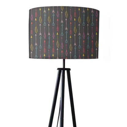 Tripod Large Floor Lamp for Living Room - Colorful Arrows Nutcase