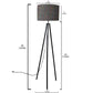 Tripod Large Floor Lamp for Living Room - Colorful Arrows Nutcase