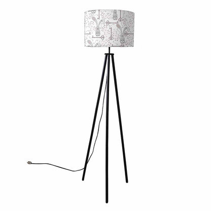 Tripod Floor Lamp Standing Light for Living Rooms -Bunny Keys Nutcase