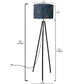 Tripod Floor Lamp Standing Light for Living Rooms -Colorful Branches Nutcase