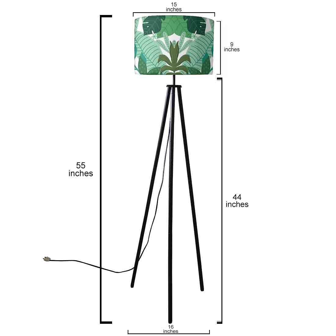 Tripod Floor Lamp Standing Light for Living Rooms -Monstera Nutcase