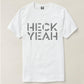 Nutcase Designer Round Neck Men's T-Shirt Wrinkle-Free Poly Cotton Tees - Heck Yeah Black Nutcase