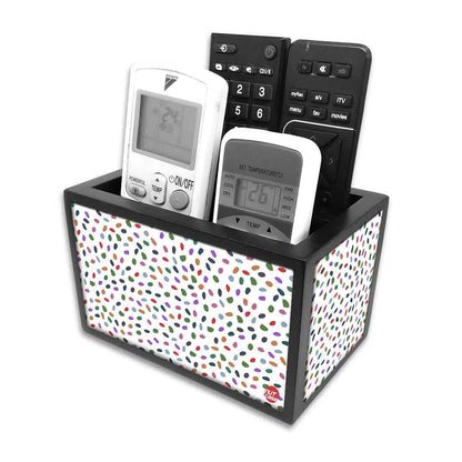 Organizer For TV AC Remotes - Multicolor Drops Nutcase