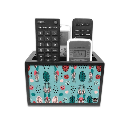 Organizer For TV AC Remotes - TEAL NATURE GARDEN Nutcase