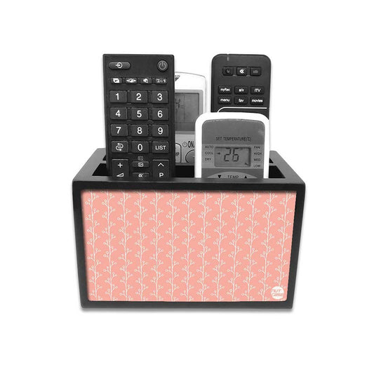 Organizer For TV AC Remotes - Soft Pink Branches Nutcase
