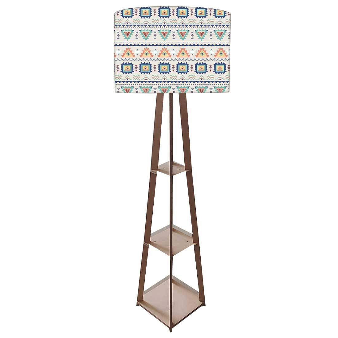 Wooden Tripod Floor Lamp for Living Room - Aztec Nutcase