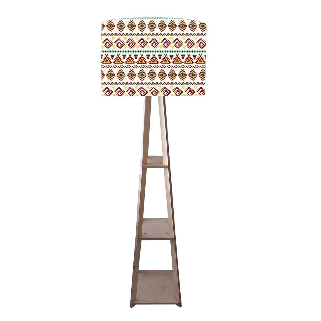 Floor Lamps For Living Room with Shelf - Aztec Pink Nutcase