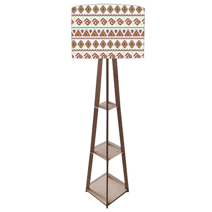 Floor Lamps For Living Room with Shelf - Aztec Pink Nutcase