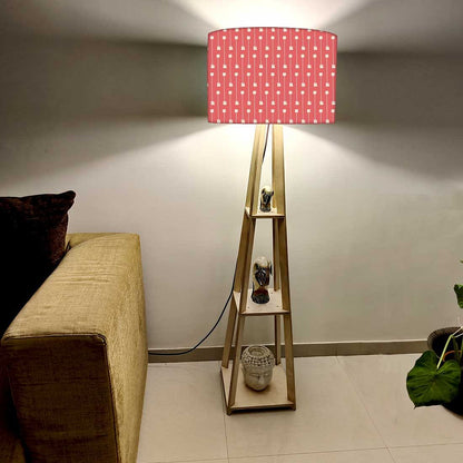 Shelf Tripod Floor Lamp  -   My Mojo Pink Nutcase