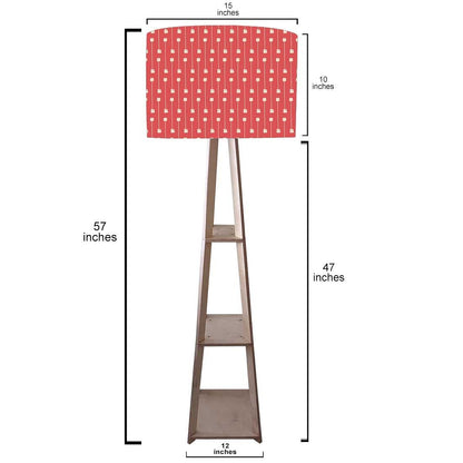 Shelf Tripod Floor Lamp  -   My Mojo Pink Nutcase