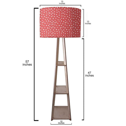 Pink Wooden Tripod Lamp for Living Room Nutcase