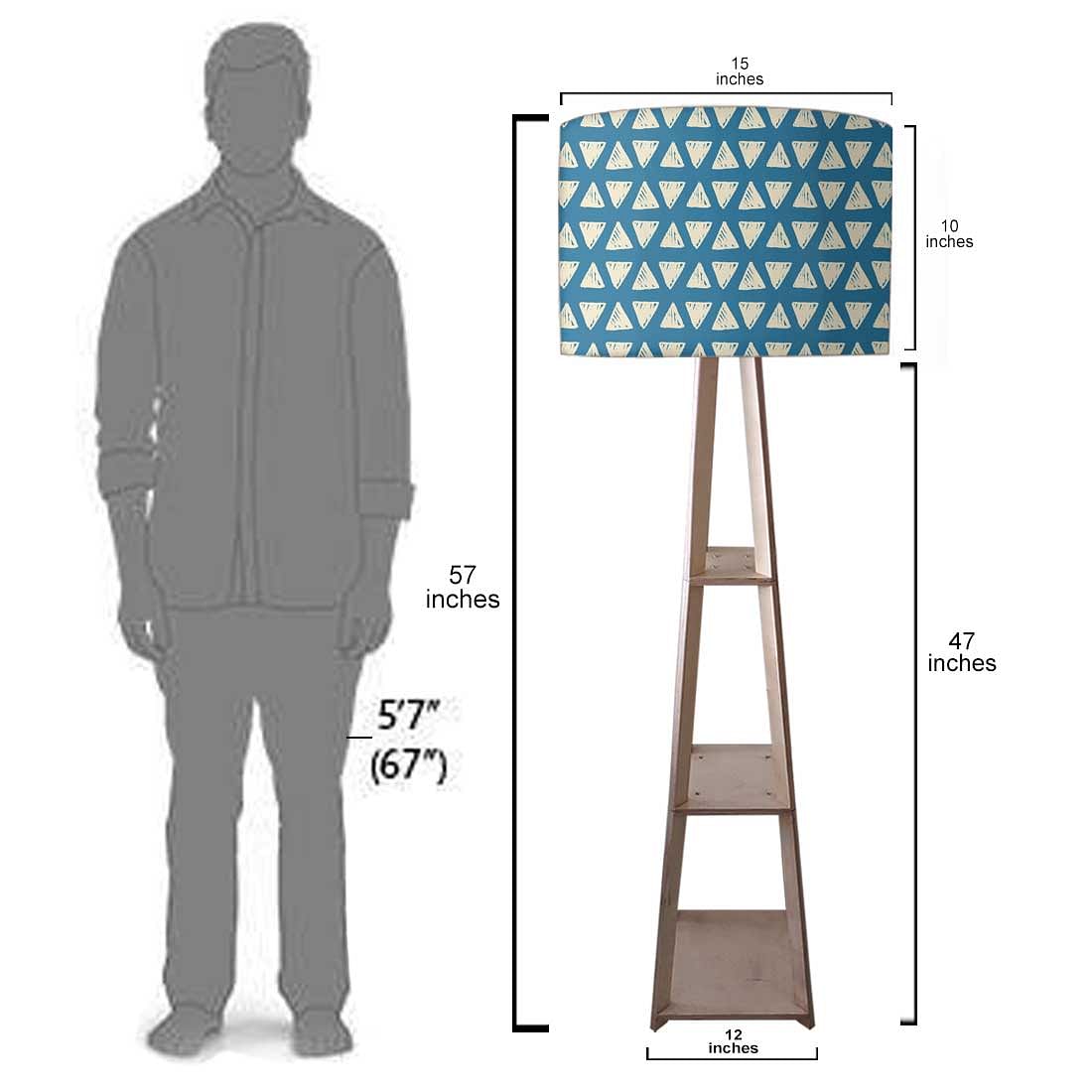 Standing Lamps For Living Room  -   Blue Pattern Nutcase