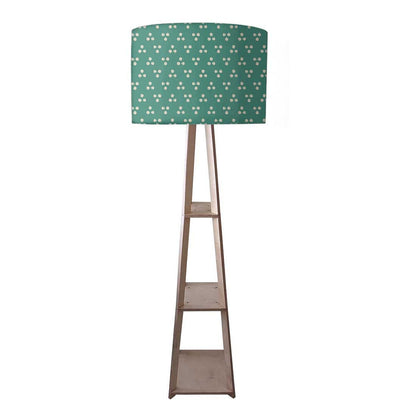 Large Wooden Floor Lamp  -   Blue Dots Nutcase