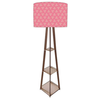 Tripod Wooden Floor Lamps for Bedroom  - Pink Dots Nutcase