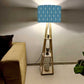Wooden Floor Lamp  -   Blue Arrows Nutcase