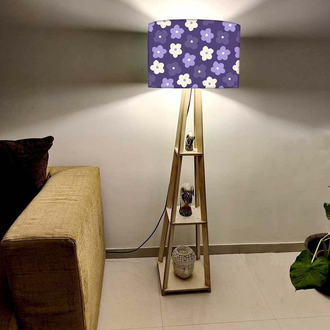 Modern Floor Lamps  -   Purple Flowers Nutcase