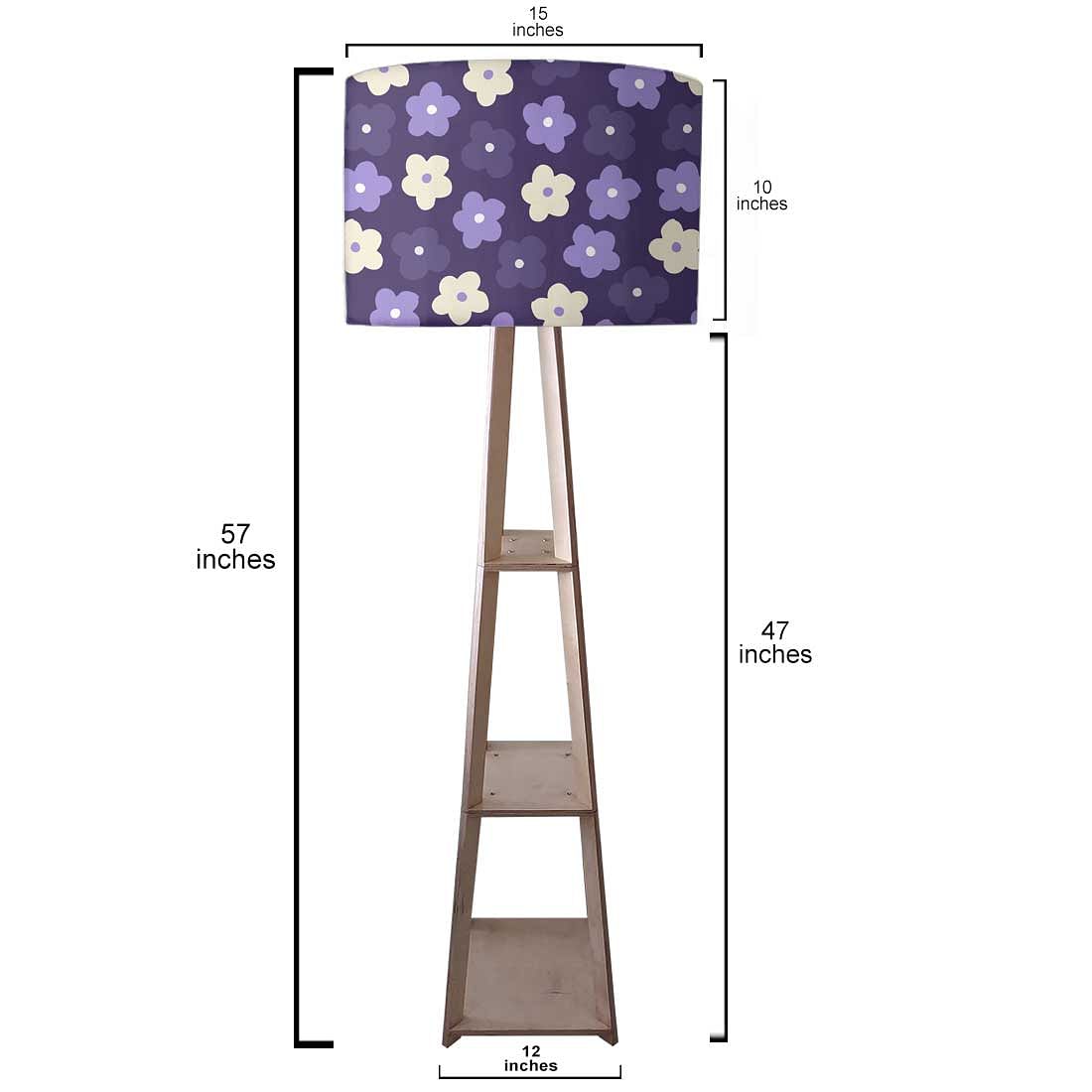 Modern Floor Lamps  -   Purple Flowers Nutcase