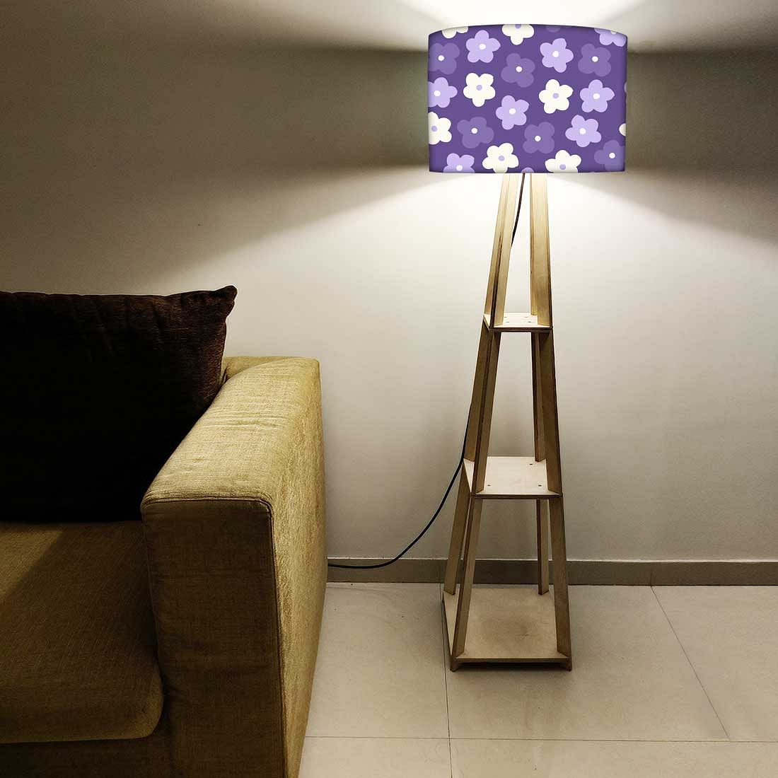 Modern Floor Lamps  -   Purple Flowers Nutcase
