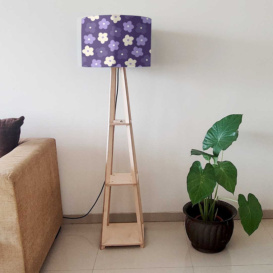 Modern Floor Lamps  -   Purple Flowers Nutcase