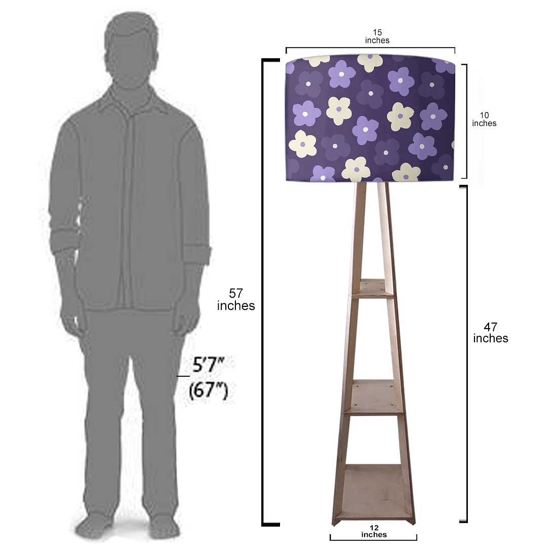 Modern Floor Lamps  -   Purple Flowers Nutcase