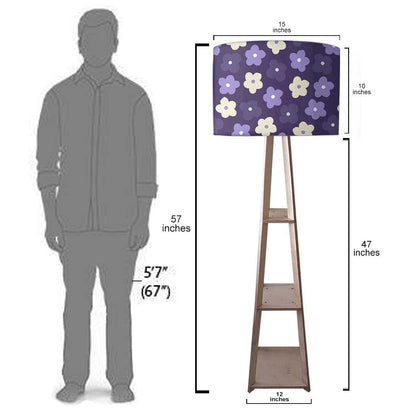 Modern Floor Lamps  -   Purple Flowers Nutcase