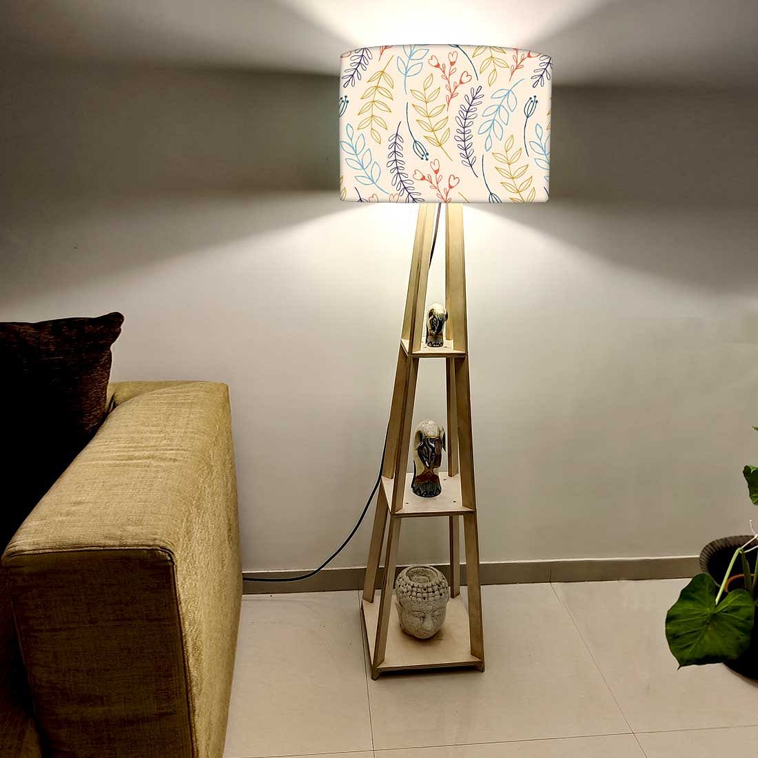 Standing Wooden Tripod Light  -   Twigs Nutcase