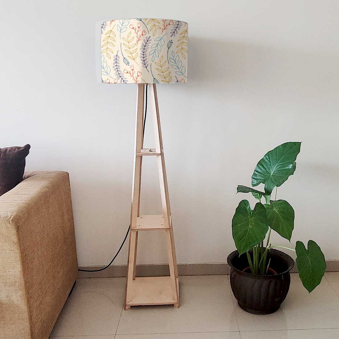 Standing Wooden Tripod Light  -   Twigs Nutcase