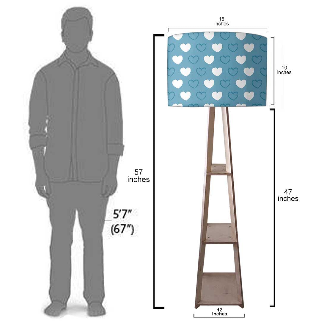 Standing Lamps For Living Room  -   Blue Hearts Nutcase