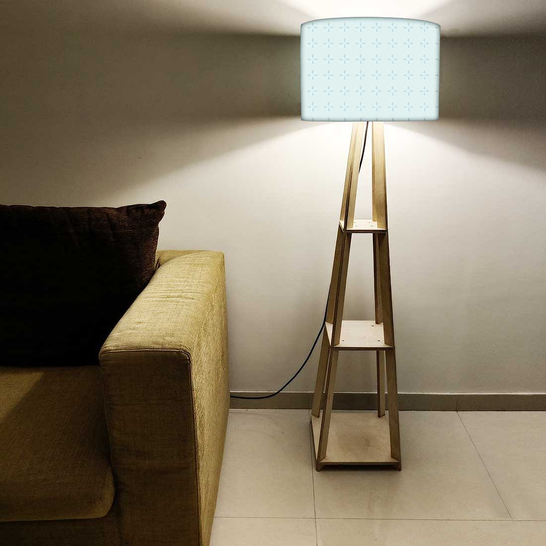 Floor Lamps For Bedroom  -   Grey Designer Pattern Nutcase