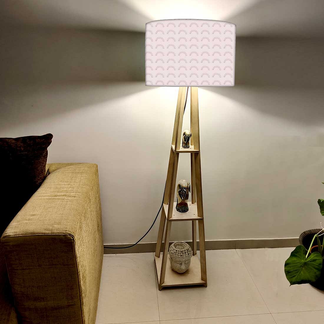 Small Wooden Floor Lamp  -   Pattern Nutcase