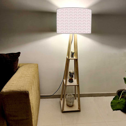 Small Wooden Floor Lamp  -   Pattern Nutcase