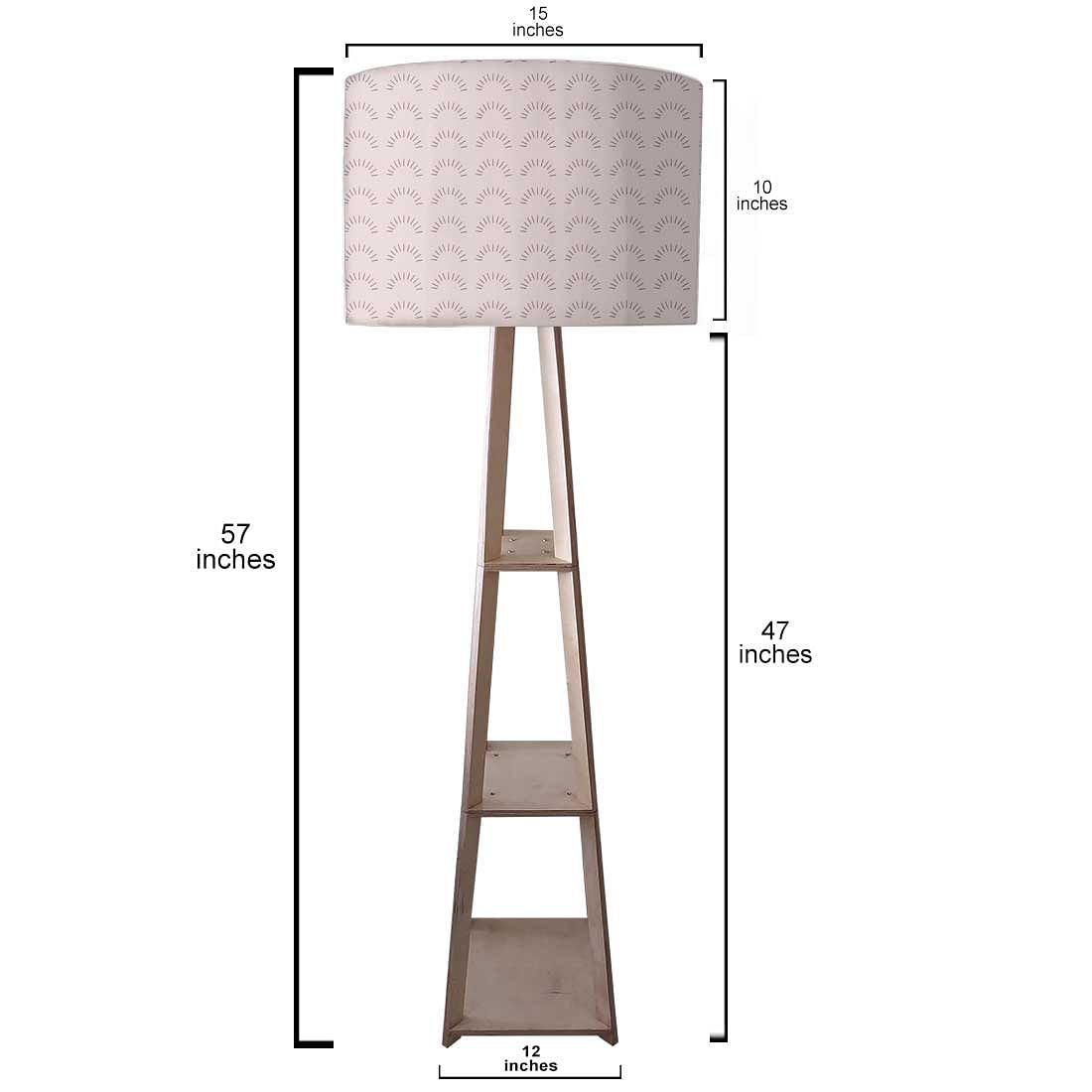 Small Wooden Floor Lamp  -   Pattern Nutcase
