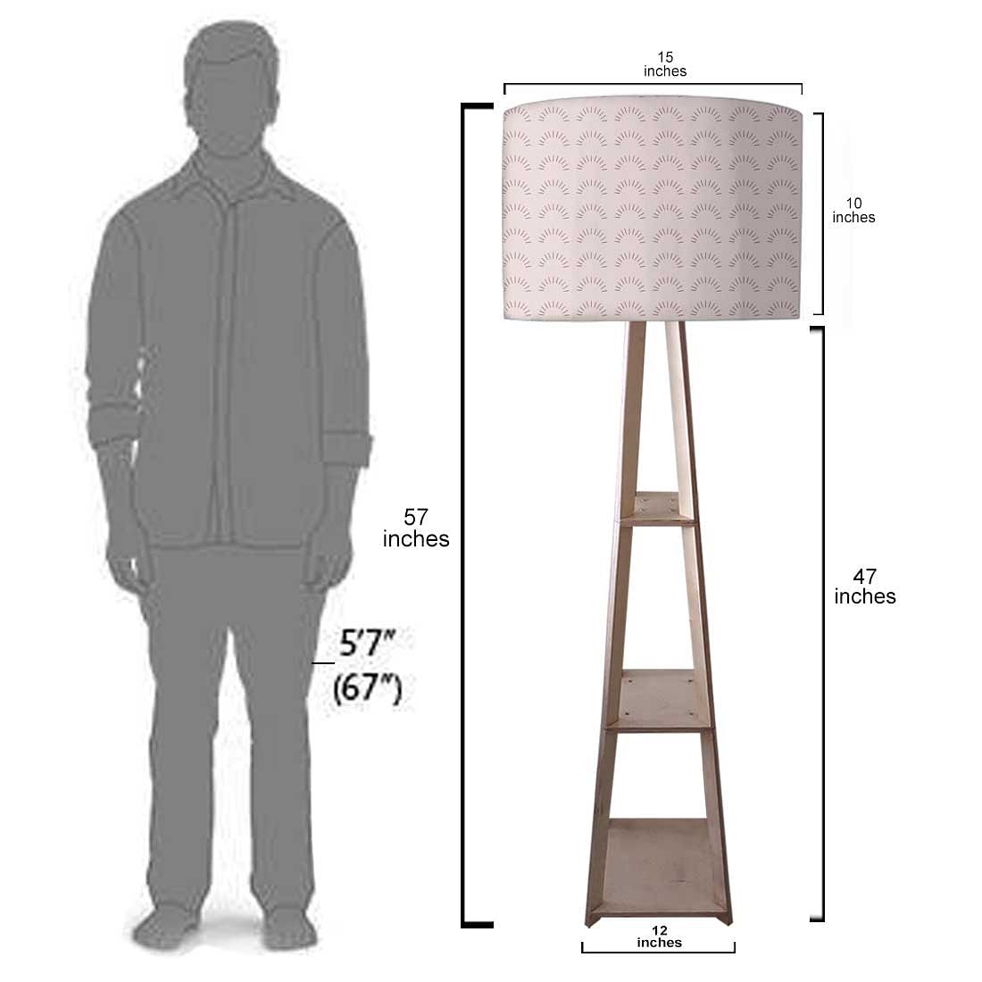 Small Wooden Floor Lamp  -   Pattern Nutcase