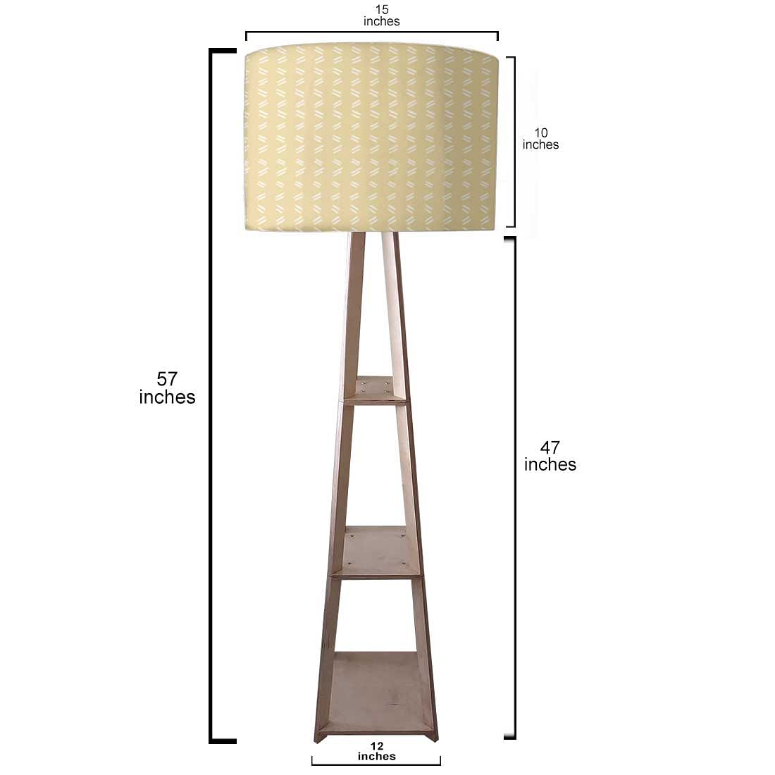 Standing Light Lamps for Bedside Lights- Yellow Shade Nutcase