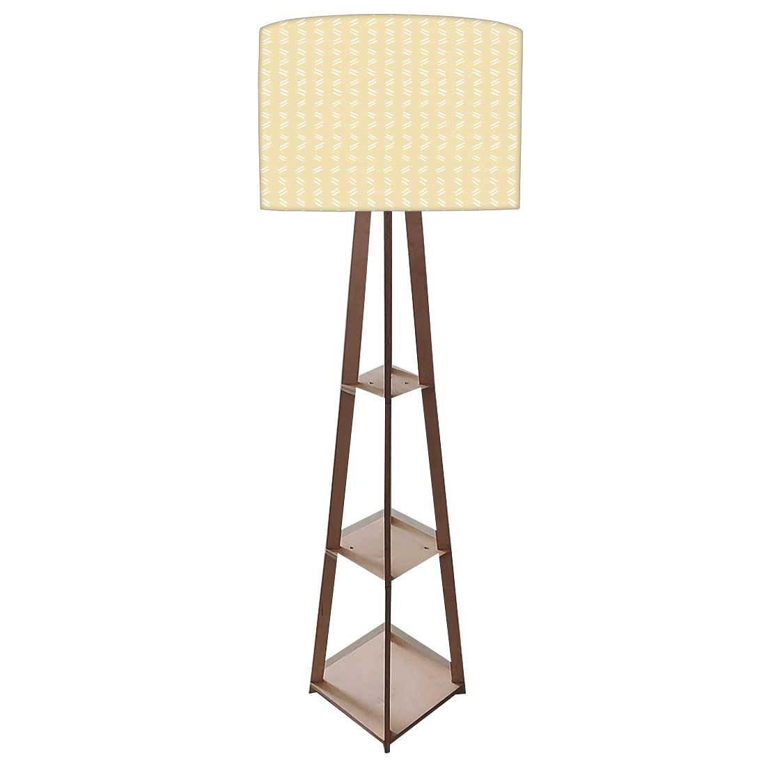 Standing Light Lamps for Bedside Lights- Yellow Shade Nutcase