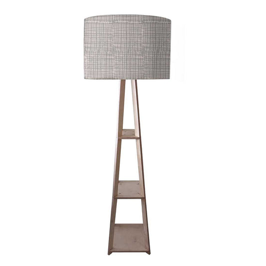 Wooden Floor Lamp  -   Grey Nutcase