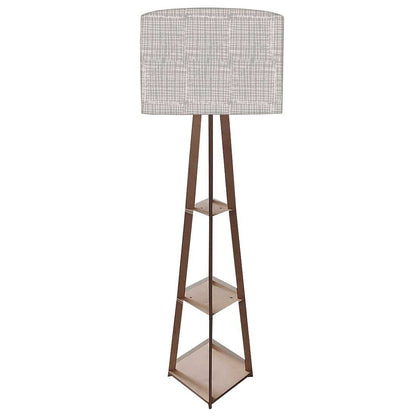 Wooden Floor Lamp  -   Grey Nutcase