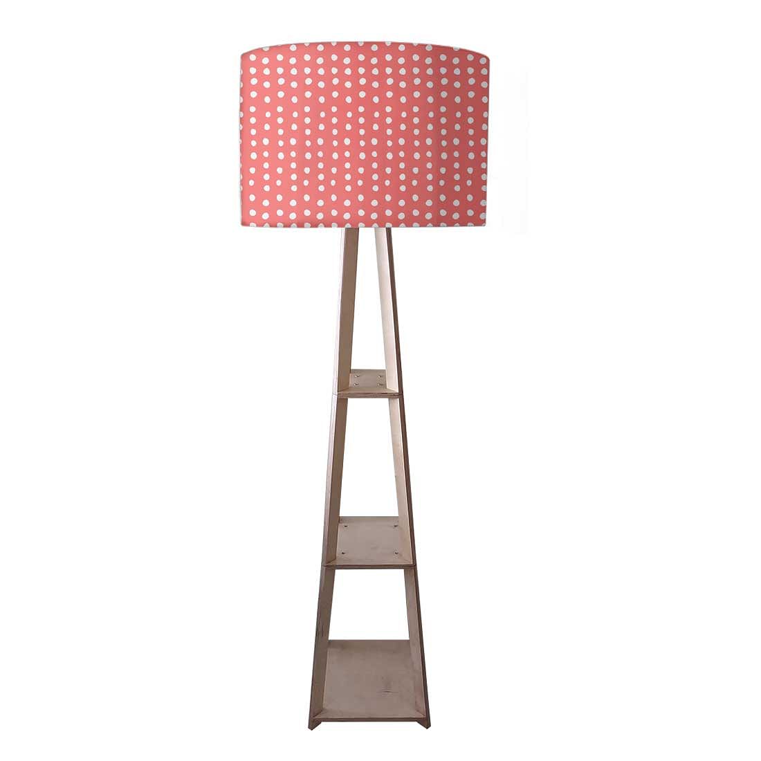 Floor Lamp with Shelves  -   White Dots Nutcase